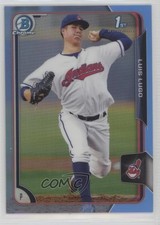 2015 Bowman Chrome Prospects Twitter Exclusive Blue Refractor 8/10 Luis Lugo 7h6