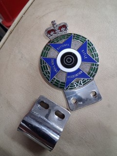 NATIONAL SMALL BORE RIFLE ASSOCIATION NSRA VINTAGE ENAMEL MOTOR CAR BADGE EMBLEM