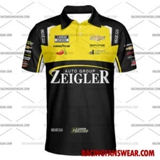 Carson Hocevar Nascar Racing 2025 Hawaiian Polo Shirts