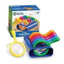 Primary Science Jumbo with Stand - 6 Pieces, Ages 3 , 4-1/2 in dia Magnifiers