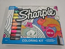 Sharpie Special Edition Color Kit 10 Fine 10 Ultra Fine Markers Coloring Book