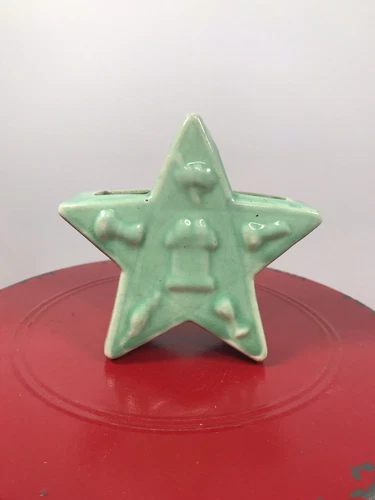 Vintage McCoy Pottery Masonic Order Of The Eastern Star Vase Planter