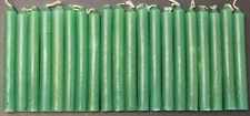 20 Mini 4" Chime Spell Candles: Forest Green (Wicca, Altar)
