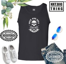 Rock and Roll Vest Will Never Die Skull Music Heavy Metal Fans Gift Men Tank Top