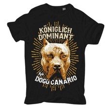 Herren TShirt Hundemotive Dogo Canario Königlich Dominant Grösse S bis 5XL