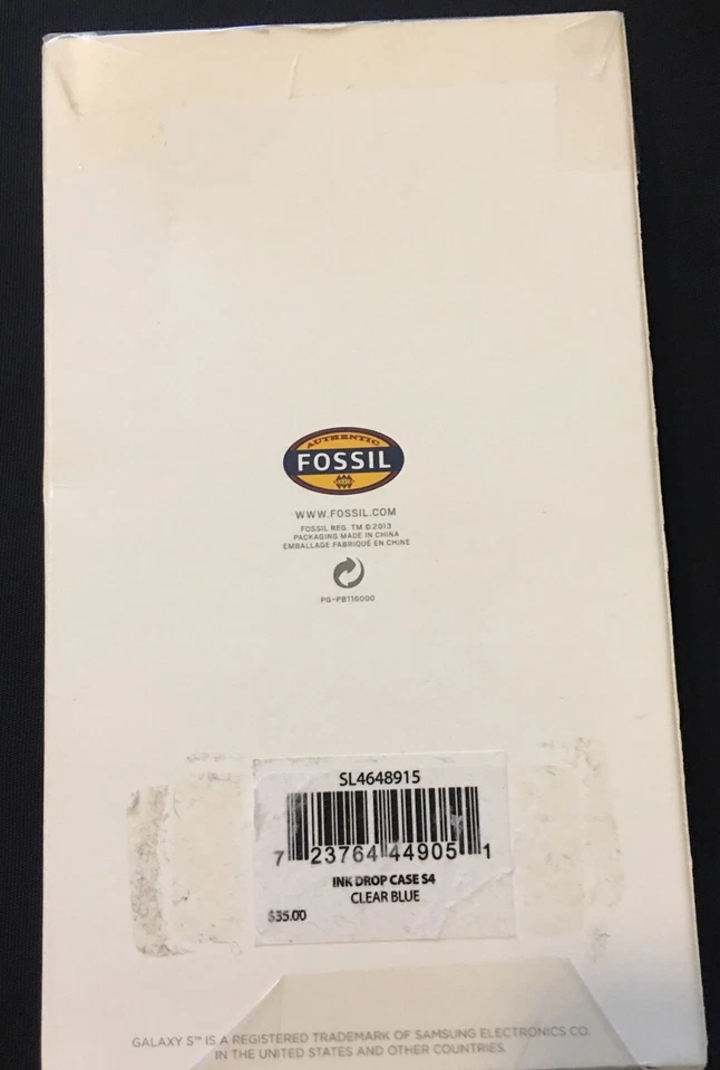 Funda rígida para teléfono FOSSIL Galaxy S4 tinta azul caída nueva $35 LINDA Foto 4 de 4