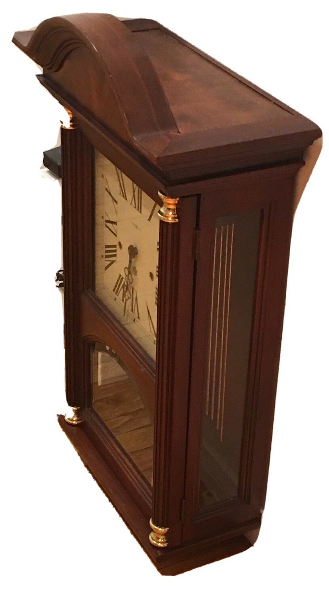 Howard Miller Mahogany Triple Chime Wall Clock Westminster St