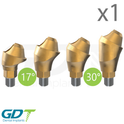 Angled Multi Unit One Piece 17°/ 30° Conical NP, Active Hex Dental Fixture