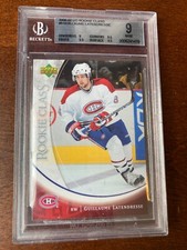2006-07 Upper Deck Rookie Guillaume Latendresse BGS 9 Mint