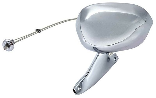 1973-74 Mopar B-Body Remote Outer Door Mirror Chrome - LH (drivers side) - Picture 7 of 8
