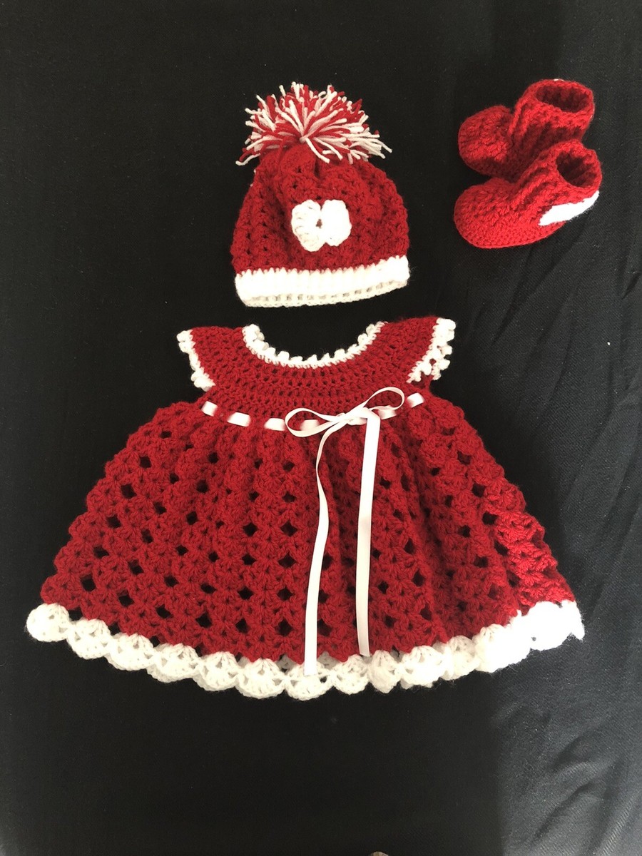 Neonata Vestito Fatto A Uncinetto Vestito Neonata Mesi Lavorato A