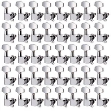 R Guitar String Inline Tuning Pegs Locking Tuners Keys Machine Heads Chrome Lots
