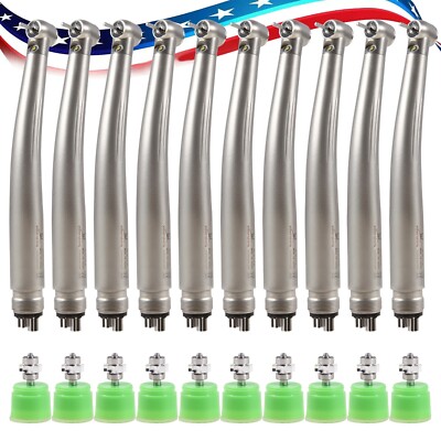 1-10* Dental Fiber Optic LED E-generator High Speed Handpiece 4Hole /Rotor ns