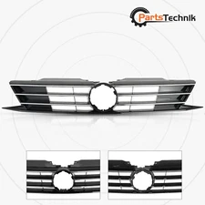 Grill W/Red Trim Fit 2015 2016 2017 2018 VW Volkswagen Jetta Front Upper Grille