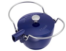Staub Teekanne Wasserkessel Wasserkocher Dunkelblau 16,5 cm 1,15l alle Herdarten