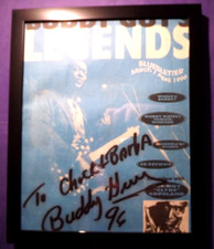 Buddy Guy Signed Legends Bluesletter Magazine (1996)  -SIGNED & Framed ! 8x10