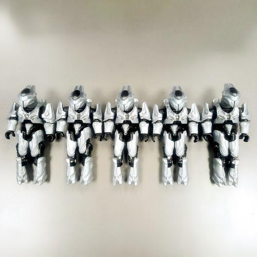5Pcs Mega Halo Construx Figure Elite Councilor Grey Blue Ultra Cyan Rtas 'Vadum - Picture 9 of 12