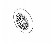 DRIVE MEDICAL Enigma Wheelchair Replacement Front Castor Wheel