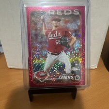 2024 Topps Chrome Carson Spiers Pink Speckle 40/350 (RC)