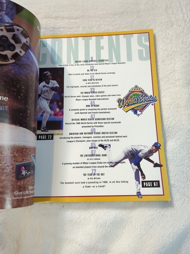 1996 World Series Official Program New York Yankees vs Atlanta Braves MLB - Picture 3 of 3