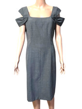 Tahari Arthur S Levine Women's Dress Size 10 Gray ** Worn Once **