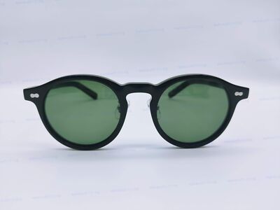MOSCOT MILTZEN Black Frame Green Lenses Sun Glasses W/ METAL NOSE 49-22-145