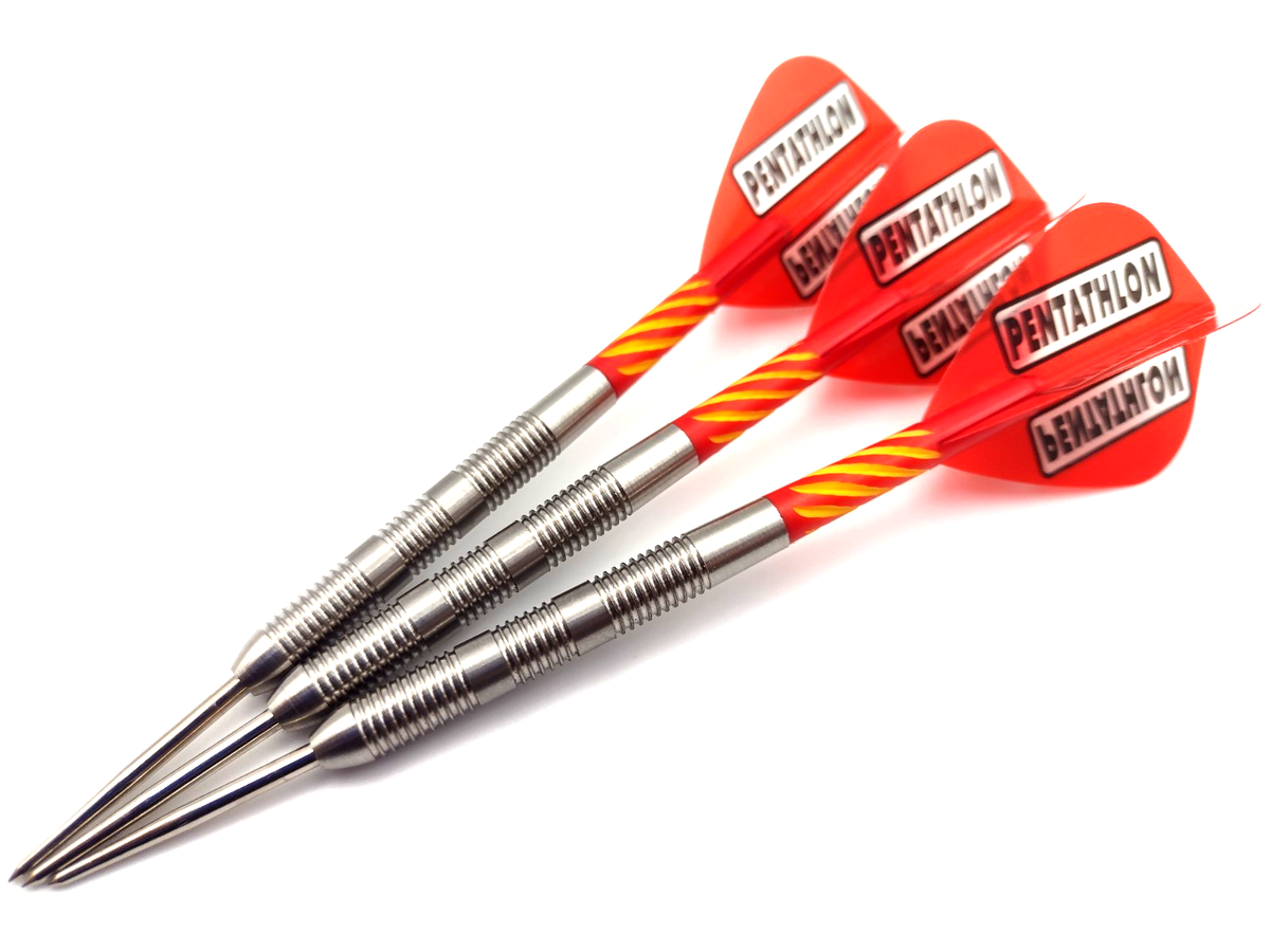 24g Darts Set - 90% Tungsten Dart Barrels, Stems & Retro
