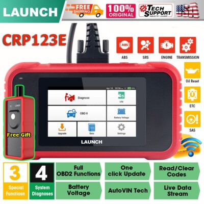NEW LAUNCH CRP123X OBD2 Scanner Engine ABS SRS Code Reader Car Diagnostic Tool