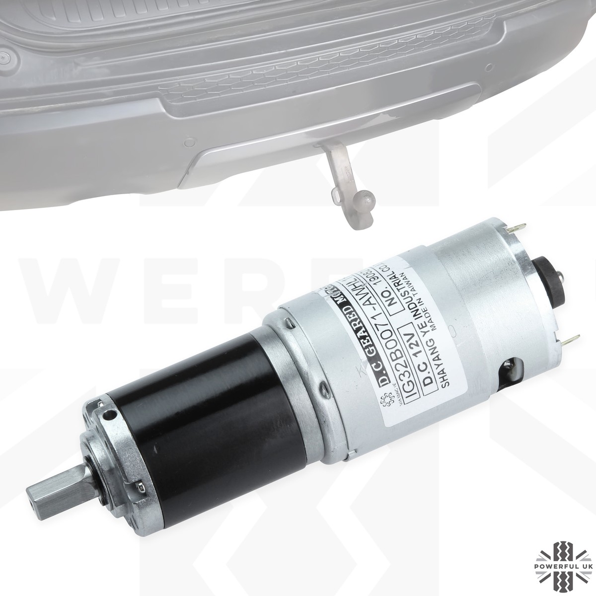 Lua Motor+Gearbox to repair deployable tow bar for Range Rover