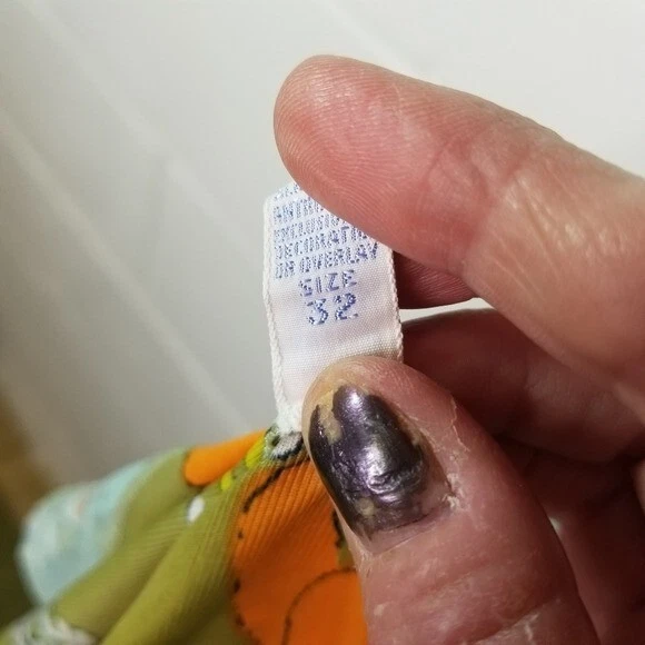 Vtg 60s Vanity Fair floral mod full slip go go psychedelic 32 - Image 2 of 4