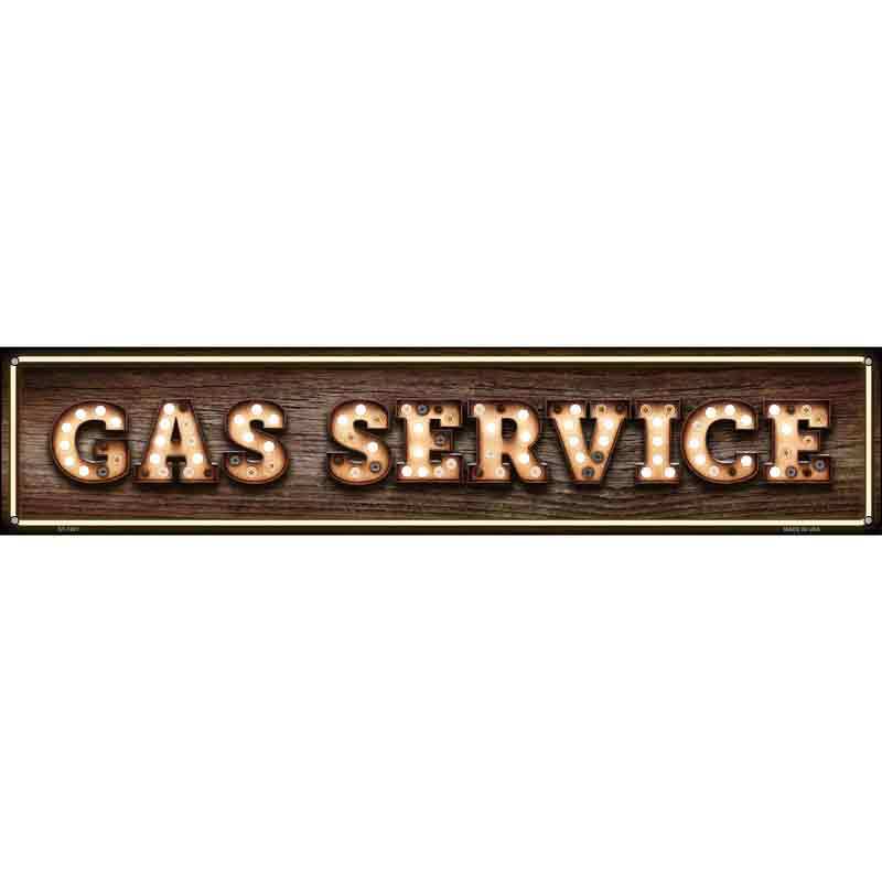 Gas Service Bulb Lettering Novelty Metal Street Sign ST-1391 | eBay