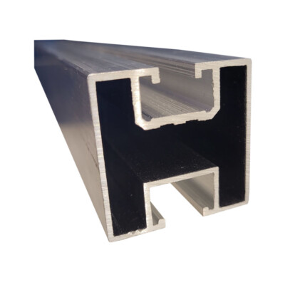 PV Montageschiene Alu Profil Typ2 Duro 40x40mm Länge 2m Aluminium