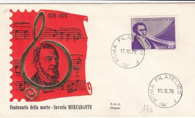 17.12.1970 3 FDC '' 100. TOD SAVERIO HÄNDLER '' 1. TAG AUSGABE (L173)
