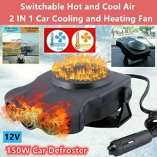 Portable 150W Electric Car Heater 12V Heating Cooling Fan Defroster Demister US
