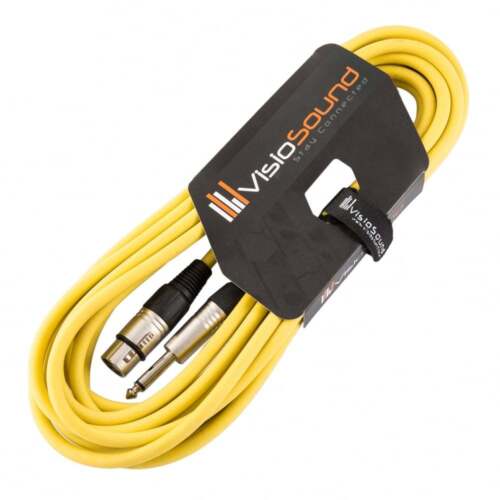 Female XLR to 6.35mm 1/4" Mono Jack Lead / Microphone / Signal Cable / 6 Colours - Picture 25 of 26