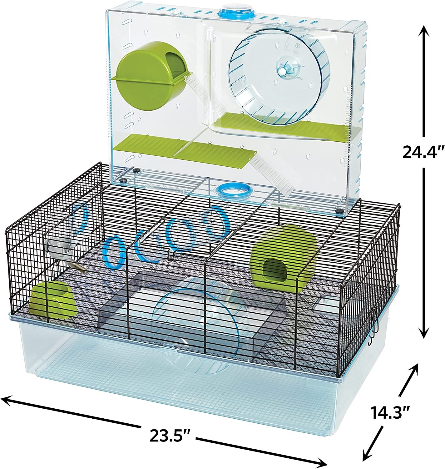 Midwest Hamster Cage Critterville Arcade Hamster Home 18.1L"x11.4W" x