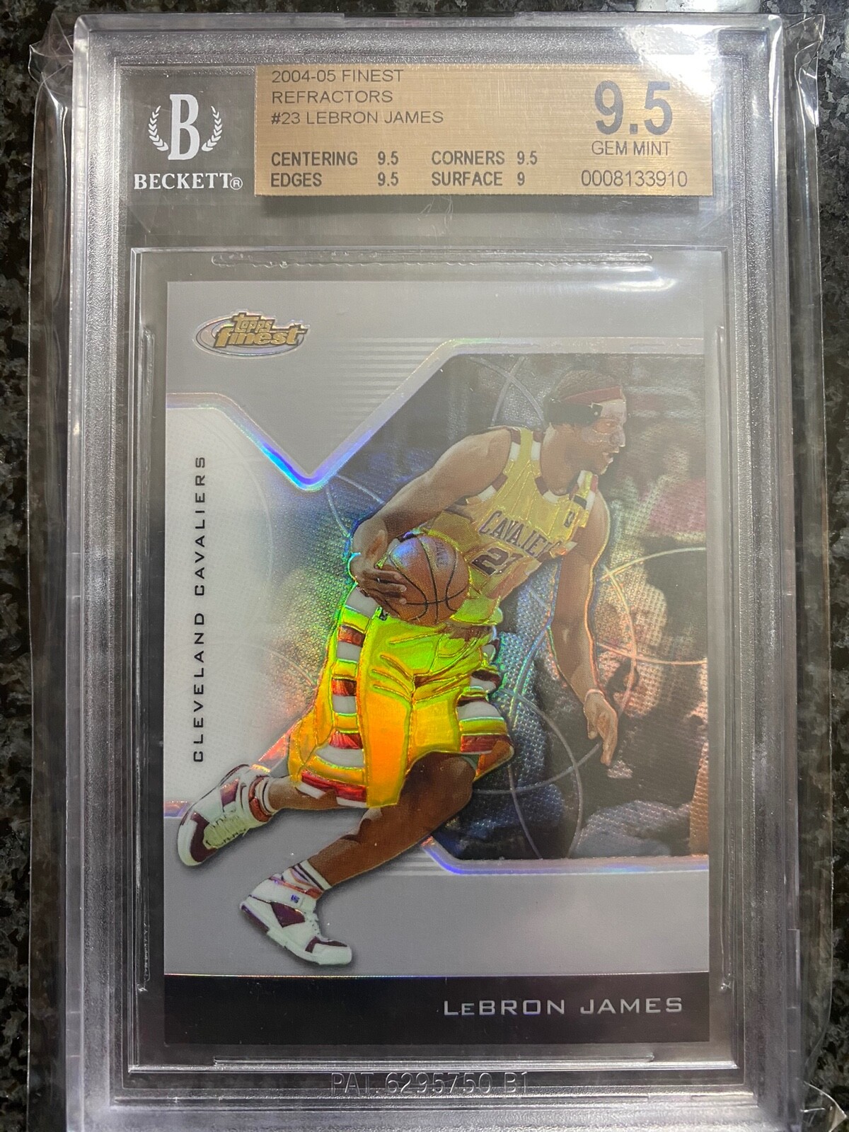 2004-05 Topps Finest - Refractor #23 LeBron James #/249 BGS 9.5 Gem Mint
