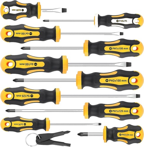 Klein Tools 32614 Cacciavite, Elettronica Di Precisione 4 In 1 Cacciavite Tascabile Con Punte Di Forza Industriale Giallo Nero Original Version 31038818