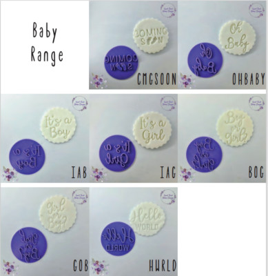 Baby Dusche Keks Prägung Stempel Cupcake Fondant Stempel Glasstempel