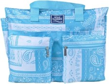 BORSA MARE AQUA DI MARE FANTASIA BANDANA VARI COLORI 48X37X21 POLIESTERE