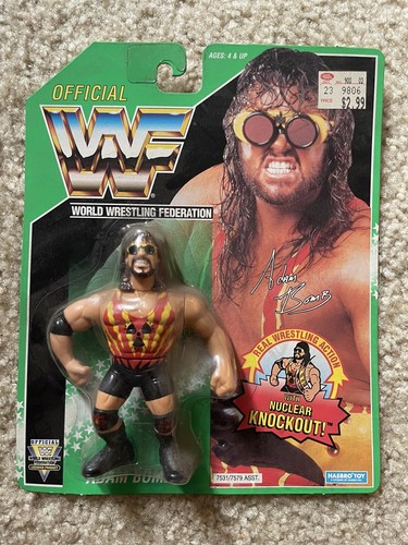 Adam Bomb MOC Green Card WWF Hasbro Figure...