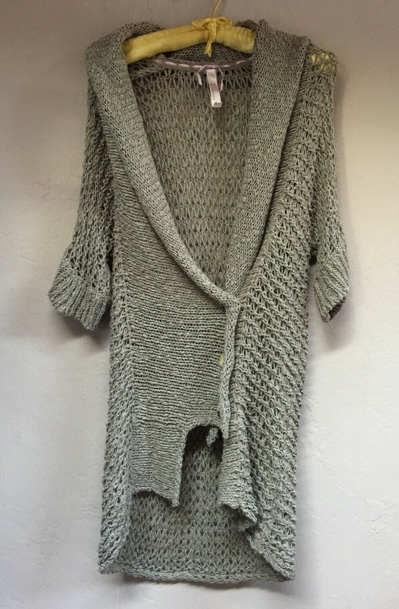 ニット・セーター IONSEOUL Haji Wool Round Cardigan OUI Moments Womens Open Weave Knitted Sweater Button