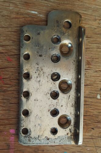 1964 Original Stratocaster Bridge Plate Gold - Afbeelding 1 van 4