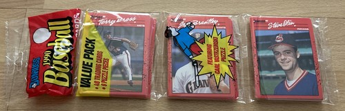 1990 Pack TWO Rookies Terry Bross Mets Steve Olin Indians & Jeff Brantley Giants