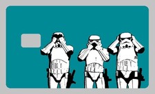 Star Wars Storm Troopers No Evil Art Credit Card Decal