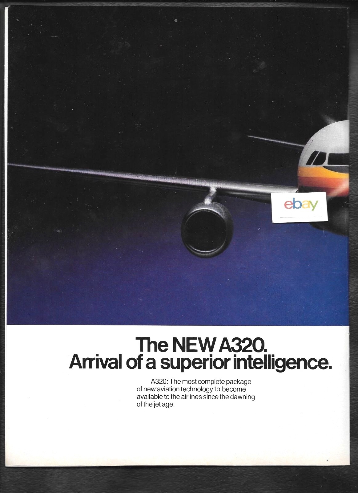 AIRBUS INDUSTRIES 1984 2 PAGE AIRBUS A320 NEW INTRO SUPERIOR INTELLIGENCE AD