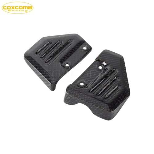 Carbon Exhaust Shield Heel Guards Aluminum Oil Cup Cover For Pan America 1250 - Picture 10 of 10