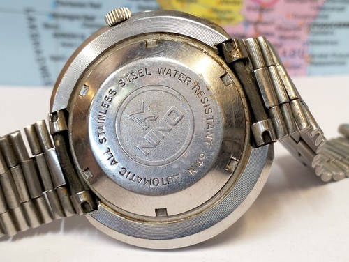 NINO 17 JEWELS AUTOMATIC GRAY DIAL N49 SWISS MEN'S FULL WORKING ALL ORG. VINTAGE - Picture 16 of 24