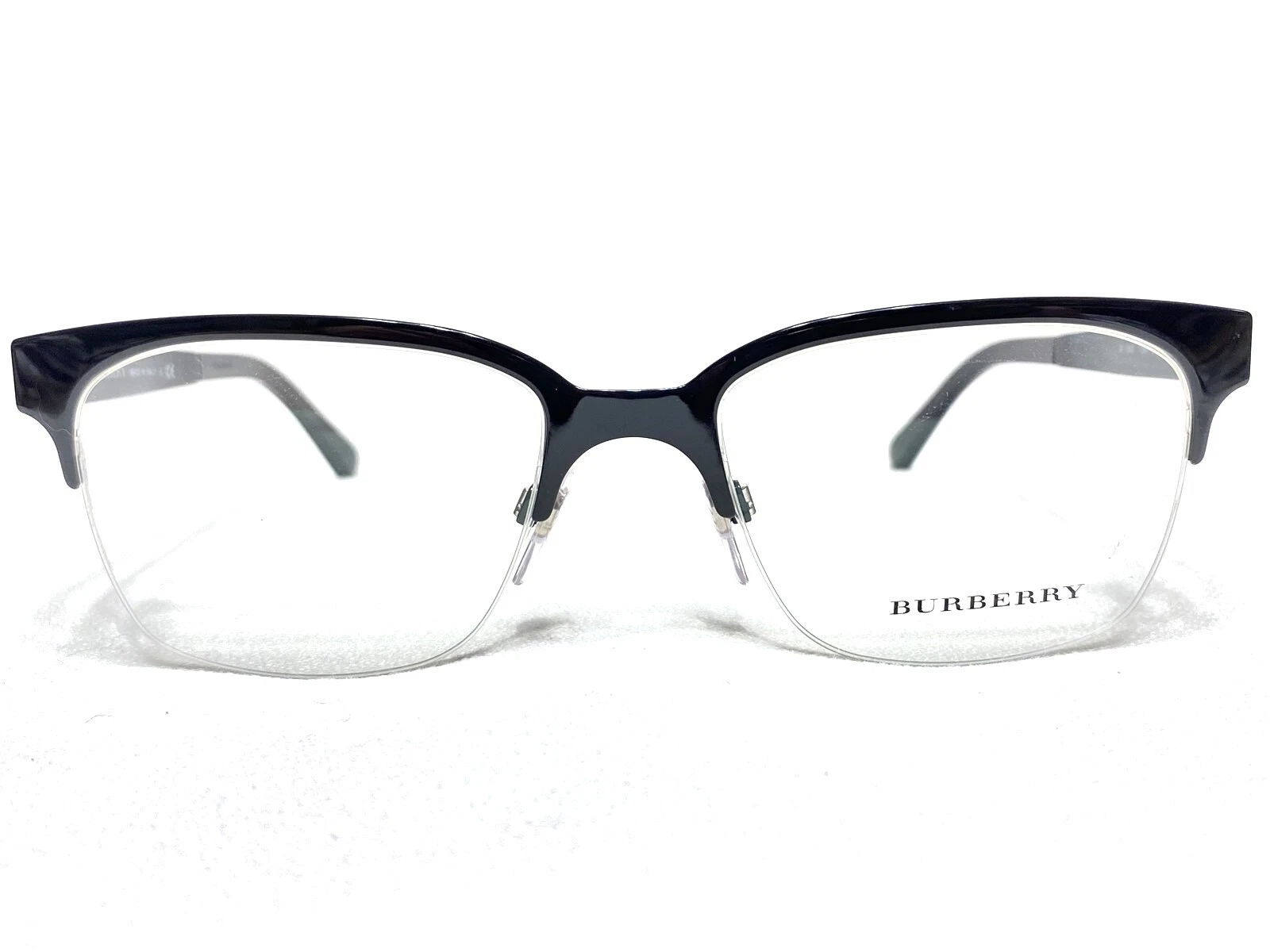 NEW Burberry BE1253 1180 Mens Black Square Designer Eyeglasses Frames 52/18~140