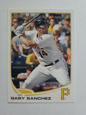 GABY SANCHEZ 2013 TOPPS BASEBALL CARD # 98 E4400